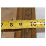 Vintage Wooden Framed Wall Clock with Native American Design