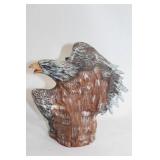 Native American and Eagle Sculptural Figure