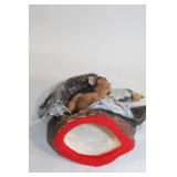 Native American and Eagle Sculptural Figure