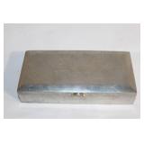 Vintage Metal Cigarette Case with Engravings
