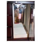 Cherry Finish Jewelry Armoire with Side Doors and Mirror