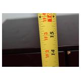 Cherry Finish Jewelry Armoire with Side Doors and Mirror