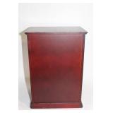Cherry Finish Jewelry Armoire with Side Doors and Mirror