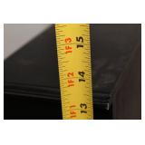 Black Wooden Jewelry Display Cabinet with Mirrored Interior