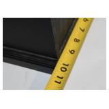 Black Wooden Jewelry Display Cabinet with Mirrored Interior