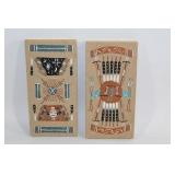 Pair of 6x3 Inch Native American Style Art Tiles