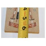 Pair of 6x3 Inch Native American Style Art Tiles