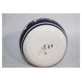 Decorative Ceramic Pitcher with Geometric Design