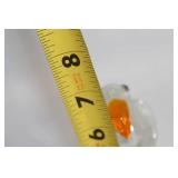 Crystal Parrot Figurine with Orange Beak