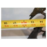 Bronze Parrot Sculpture on Branch