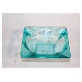 Set of 5 Blue Art Glass Bowls and Dishes