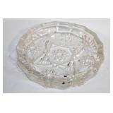 Set of 7 Vintage Crystal Dishes and Diamond Paperweight