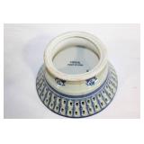 Chinese Blue and White Porcelain Bowl with Floral Design