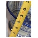 Chinese Blue and White Porcelain Bowl with Floral Design