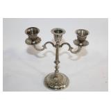 Vintage Three-Arm Silver Candelabra