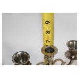 Vintage Three-Arm Silver Candelabra