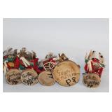 Collection of 5 Native American-Inspired Kachina Dolls
