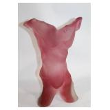 Art Deco Inspired Abstract Frosted Glass Sculpture