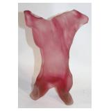 Art Deco Inspired Abstract Frosted Glass Sculpture