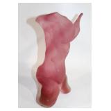 Art Deco Inspired Abstract Frosted Glass Sculpture