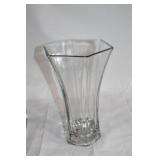 12-Inch Hexagonal Clear Glass Vase