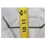 12-Inch Hexagonal Clear Glass Vase