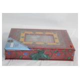 Sealed Decorative Photo Storage Box with Zebra Design