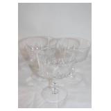 Set of Glassware with Pitcher, Teapot, and Champagne Glasses