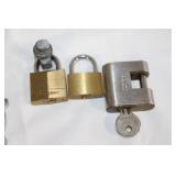 Collection of 7 Padlocks and Keys with Decorative Box