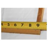 Wooden Tabletop Weaving Loom with Colorful Fabric