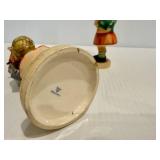 GOEBEL HUMMEL "School Girl" & "Girl with Fir Tree" Figurines