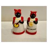 Black Americana Bell & Toothpick Holder