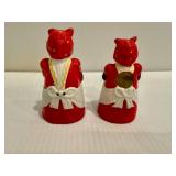 Black Americana Bell & Toothpick Holder