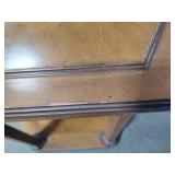 Vintage Hexagon Wood Side Table