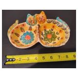 Hand Painted Cat Dishes