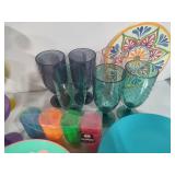 Huge Lot of Summer Plastic Dishware