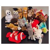 TY Beanie Babies Assorted Animals