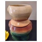 Vintage Roseville Pottery Sheriff Pig Cookie Jar