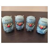 Two Sets of Viking Salt & Pepper Shakers