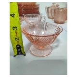 Pink Depression Glass Dinnerware Set (97pc)