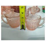 Pink Depression Glass Dinnerware Set (97pc)