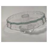 Glass Pedestal Cake Plate & Large Candy Dish w/Lid