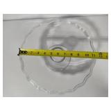 Glass Pedestal Cake Plate & Large Candy Dish w/Lid