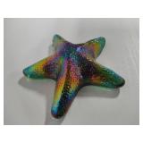 John Cook Irridescent Glass Art Starfish