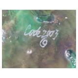 John Cook Irridescent Glass Art Starfish