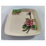 Vintage Floral Ashtray