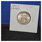 1964 Washington, No Mint Mark