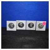 (4) Kennedy 1972 S Proof Clads