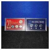 1943 Steel Penny Mint Mark Set and 20th Centrury Coin Collection