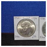 5 Ike Dollars Carded in VF and VG Condition and Street Outlaws 2022 Token